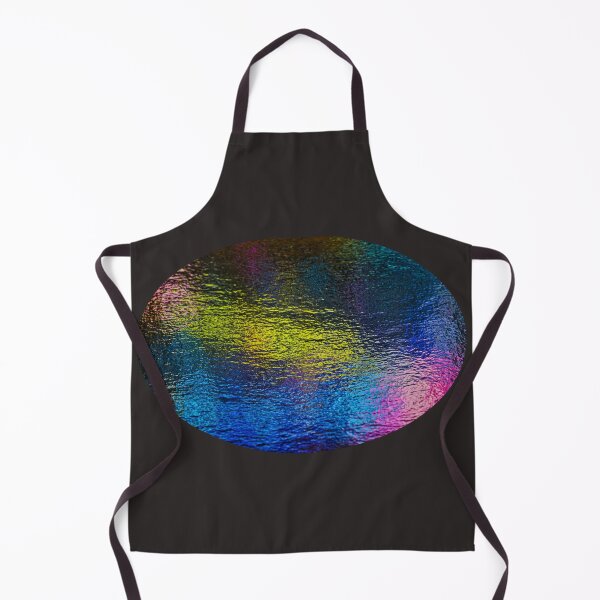 Item preview, Abstract Holographic Blue Silk Fluid Oval designed and sold by Elite Vintage Studio.