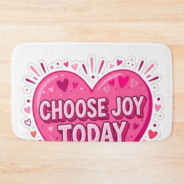 Item preview, Choose Joy Today Pink Heart Quote designed and sold by Owcomm.
