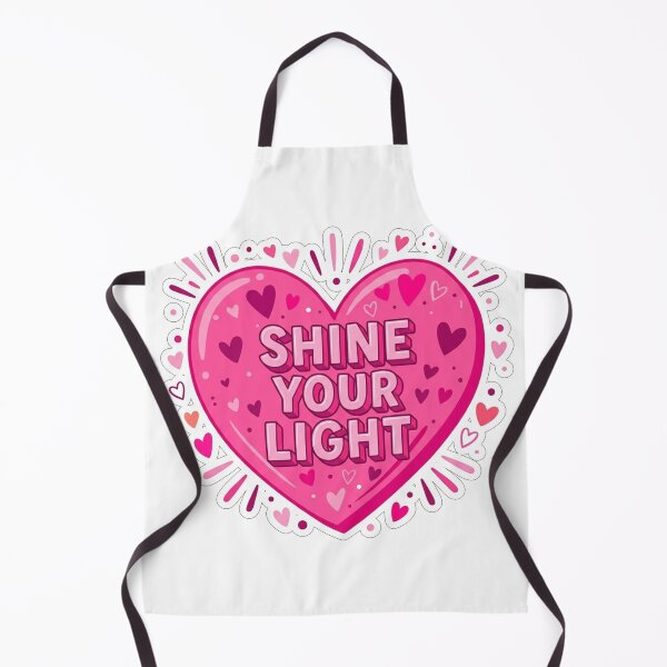 Item preview, Shine Your Light Heart Motivational Quote designed and sold by Owcomm.