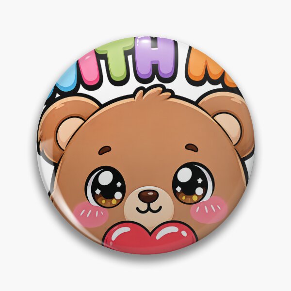 Item preview, Bear With Me Sweet Teddy Bear with Heart Saying designed and sold by BoosterShop.