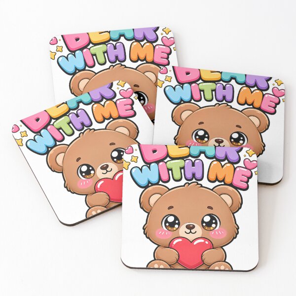 Item preview, Bear With Me Sweet Teddy Bear with Heart Saying designed and sold by BoosterShop.