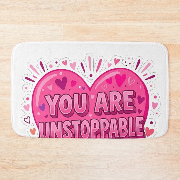 Item preview, You Are Unstoppable Heart Motivation designed and sold by Owcomm.
