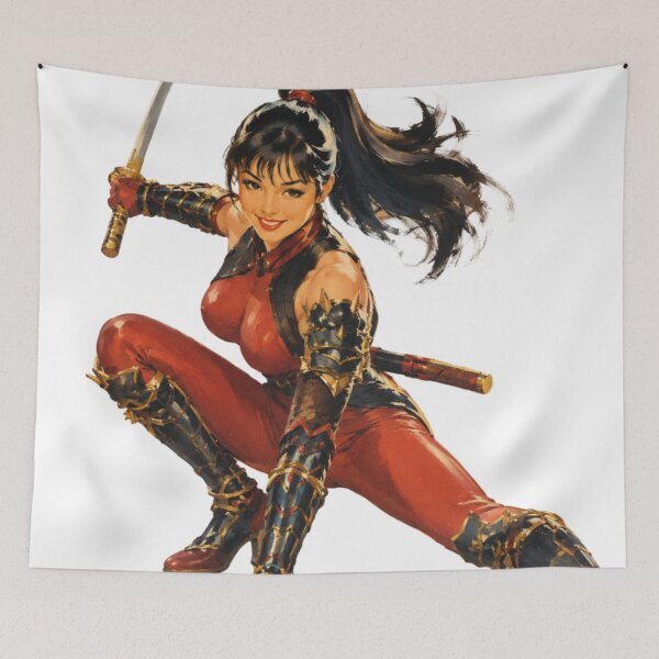 Item preview, Crimson Ninja Vintage Pinup designed and sold by Cosplayvintage.