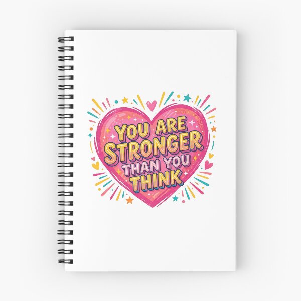 Item preview, You Are Stronger Than You Think Motivational Heart designed and sold by Owcomm.