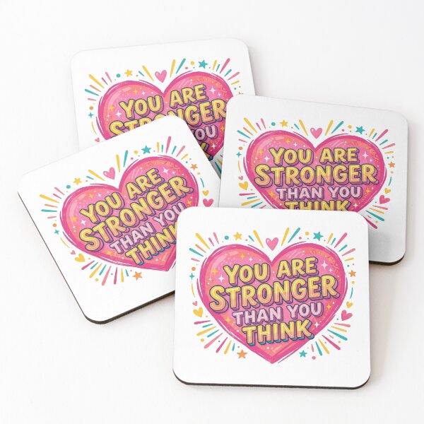 Item preview, You Are Stronger Than You Think Motivational Heart designed and sold by Owcomm.