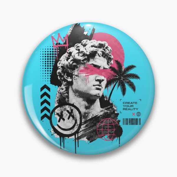 Item preview, David statue street art graffiti designed and sold by World-of-Magic.