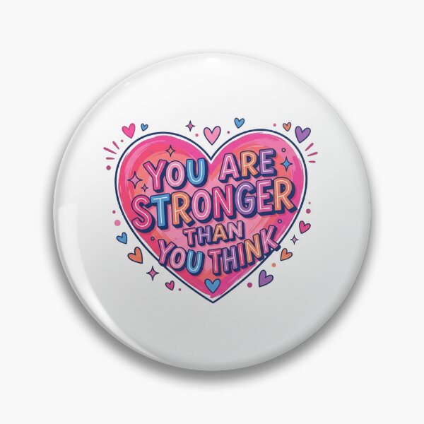 Item preview, You Are Stronger Than You Think Motivational Heart designed and sold by Owcomm.