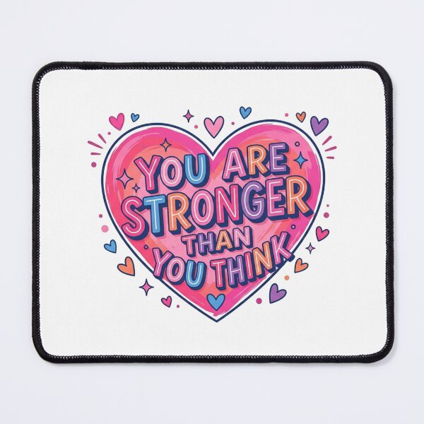 Item preview, You Are Stronger Than You Think Motivational Heart designed and sold by Owcomm.