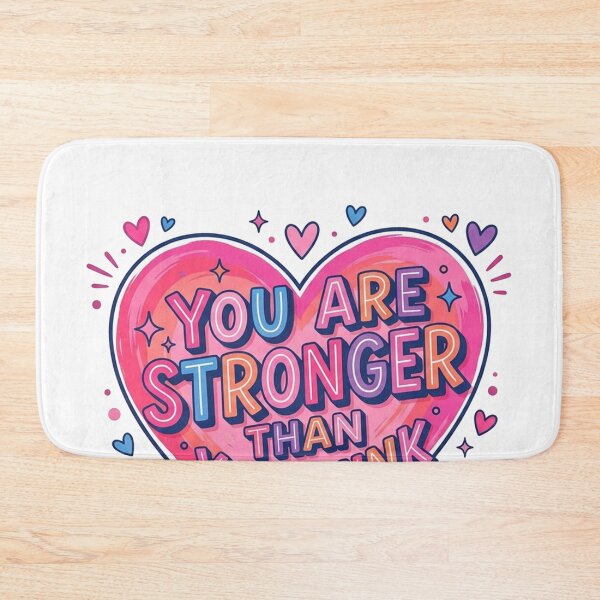 Item preview, You Are Stronger Than You Think Motivational Heart designed and sold by Owcomm.