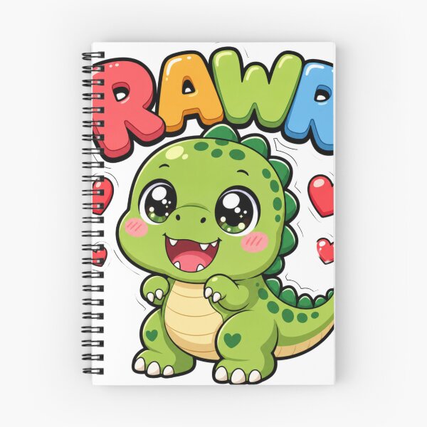 Item preview, Rawr Cute Kawaii Dinosaur T-Rex Saying designed and sold by BoosterShop.