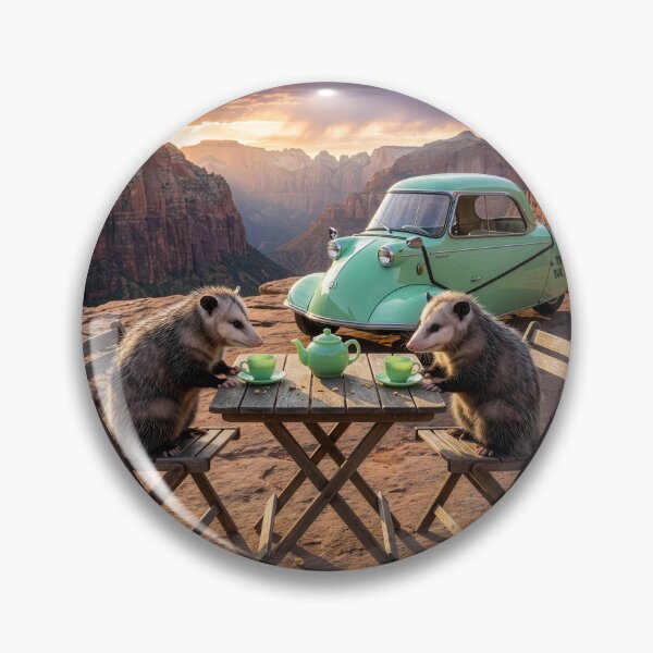 Item preview, Virginia Possums Have Tea in the Grand Canyon designed and sold by Tridentulus.
