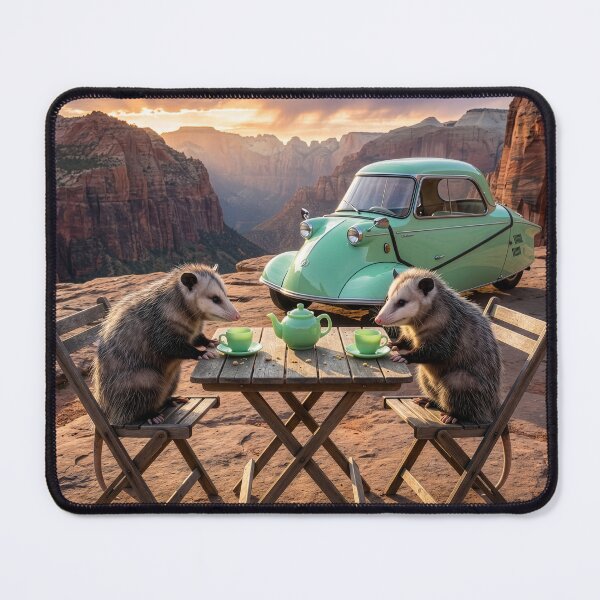 Item preview, Virginia Possums Have Tea in the Grand Canyon designed and sold by Tridentulus.