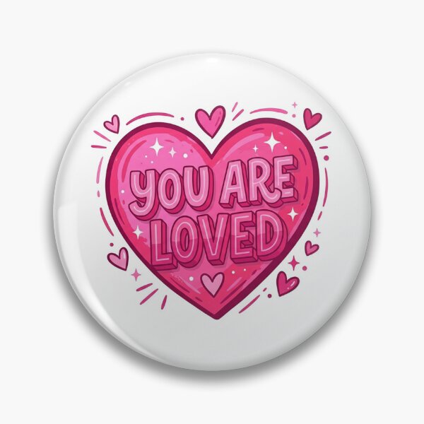 Item preview, You Are Loved Pink Heart Message designed and sold by Owcomm.