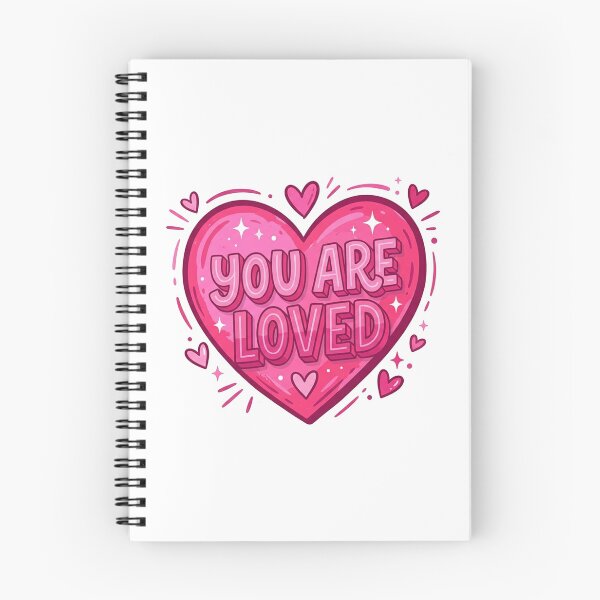 Item preview, You Are Loved Pink Heart Message designed and sold by Owcomm.