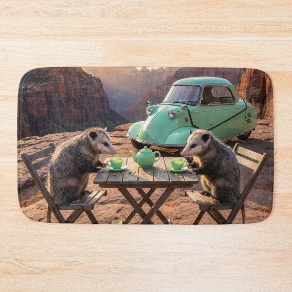 Item preview, Virginia Possums Have Tea in the Grand Canyon designed and sold by Tridentulus.