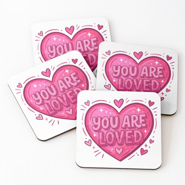 Item preview, You Are Loved Pink Heart Message designed and sold by Owcomm.