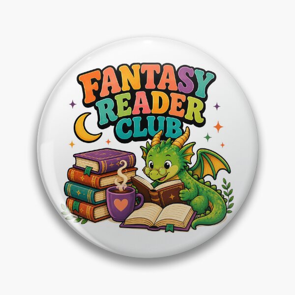 Item preview, Fantasy Reader Club – Cute Dragon Book Lover Reading Design designed and sold by Digital Culture Studio.