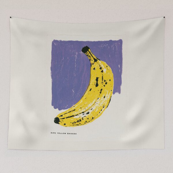 Aperçu de l'œuvre Banane jaune mûre créée et vendue par Sketch-Shack.