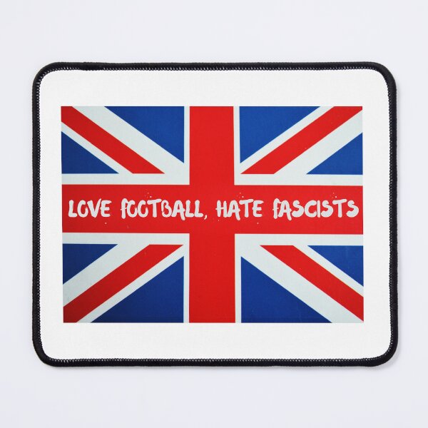 Item preview, Love Football, Hate Fascists Flag designed and sold by SombreroDoodles.