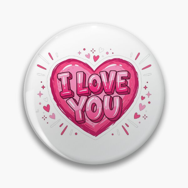 Item preview, I Love You Pink Heart designed and sold by Owcomm.