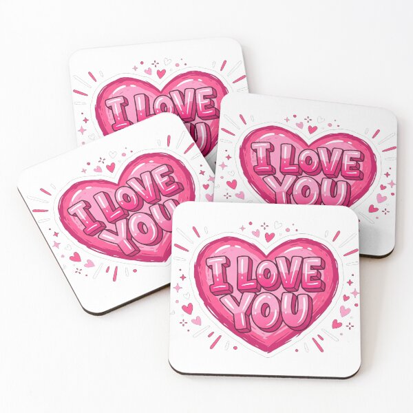 Item preview, I Love You Pink Heart designed and sold by Owcomm.