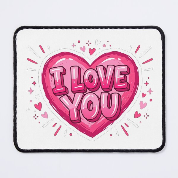 Item preview, I Love You Pink Heart designed and sold by Owcomm.