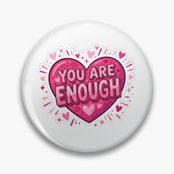Item preview, You Are Enough Heart Affirmation designed and sold by Owcomm.