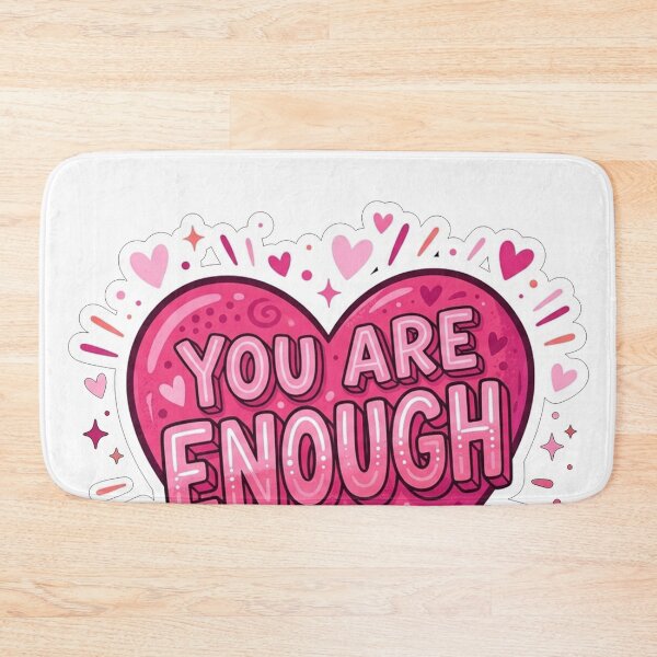 Item preview, You Are Enough Heart Affirmation designed and sold by Owcomm.