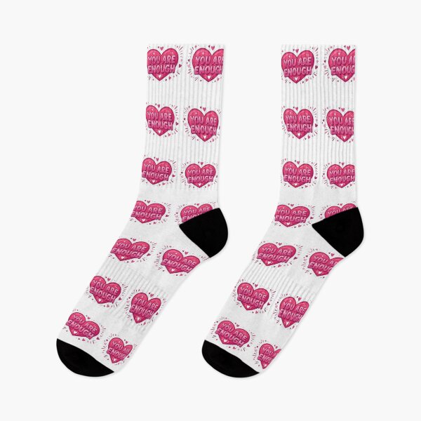 Item preview, You Are Enough Pink Heart Motivation designed and sold by Owcomm.