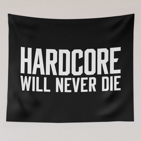 Item preview, Hardcore Will Never Die Gabber Techno Rave designed and sold by SPAZE-Typo.
