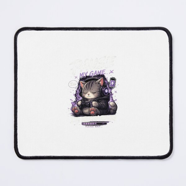 Item preview, Pause My Game I'm Recharging Gamer Cat T-Shirt | Cute Kawaii Gaming Cat designed and sold by YoussefKaido01.