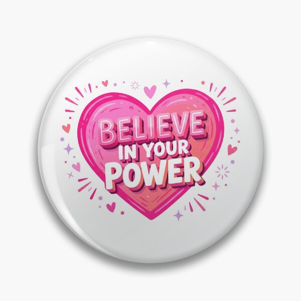 Item preview, Believe In Your Power Pink Heart designed and sold by Owcomm.