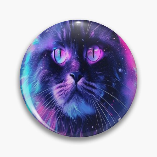 Item preview, Cosmic Cat Among the Planets — Galaxy Poster designed and sold by Vestra Design.