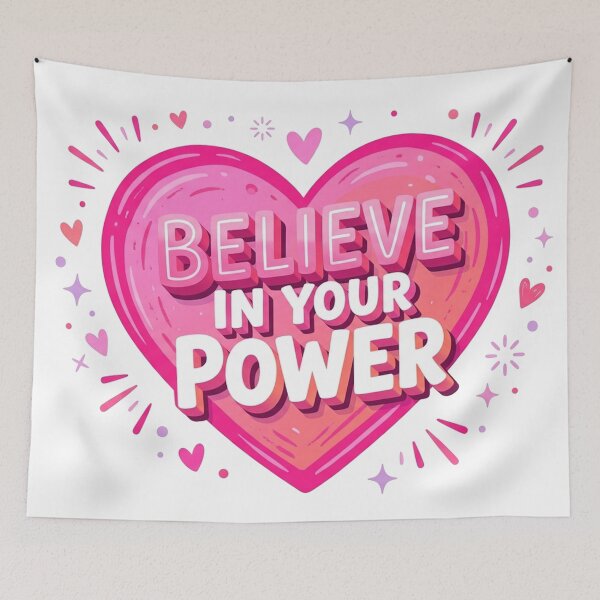 Item preview, Believe In Your Power Pink Heart designed and sold by Owcomm.