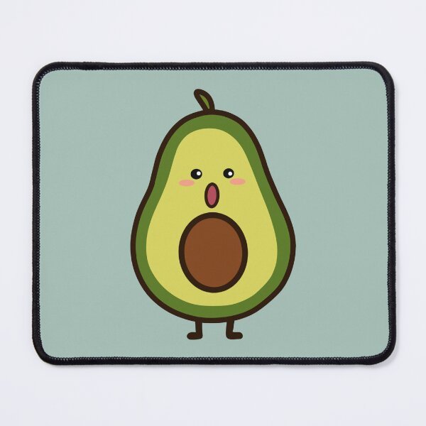 Item preview, Cute Surprised Avocado Sticker | Kawaii Avocado Character designed and sold by SunCraftStudio.