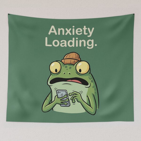 Item preview, Anxiety Loading Frog designed and sold by Amir Faysal.