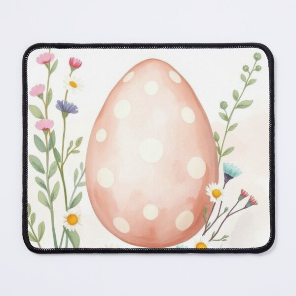 Item preview, Watercolor Pastel Easter Egg with Wildflowers designed and sold by Vida e Arte.