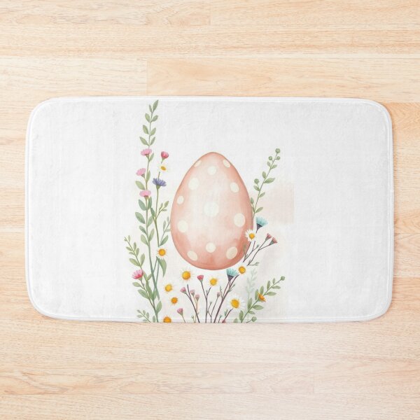Item preview, Watercolor Pastel Easter Egg with Wildflowers designed and sold by Vida e Arte.