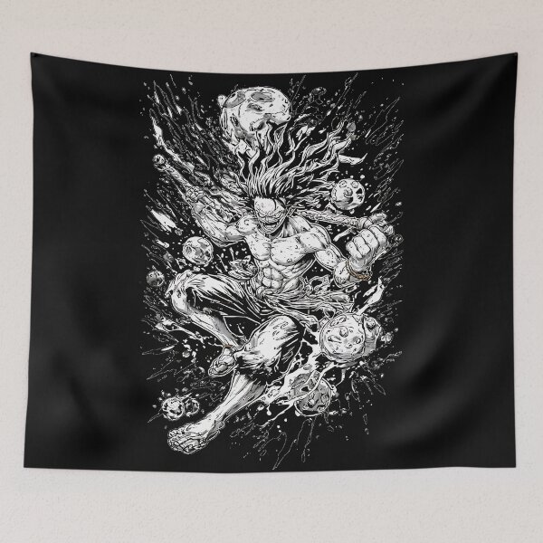 Item preview, Fierce Muscular Warrior Manga Ink Splash designed and sold by UrbanPrts.