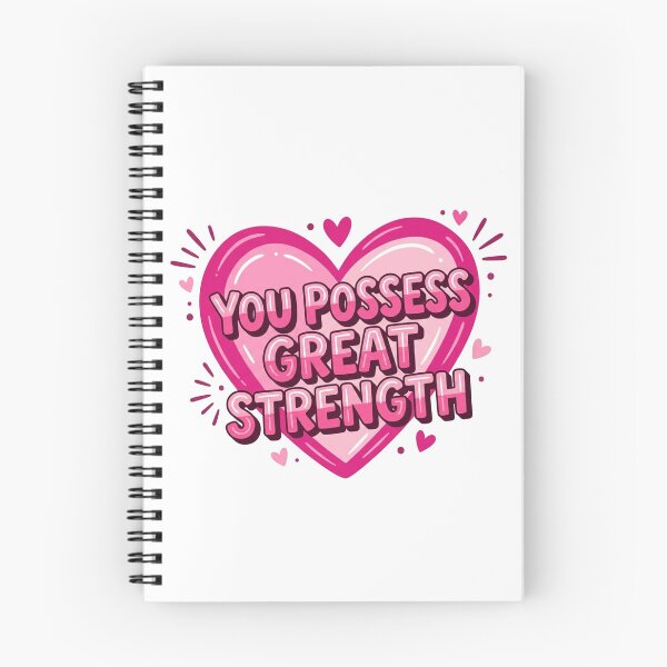 Item preview, You Possess Great Strength Motivational Heart Quote designed and sold by Owcomm.
