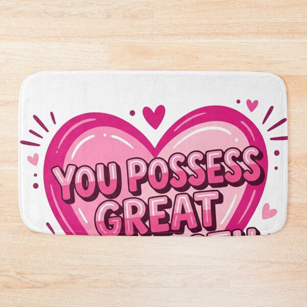Item preview, You Possess Great Strength Motivational Heart Quote designed and sold by Owcomm.