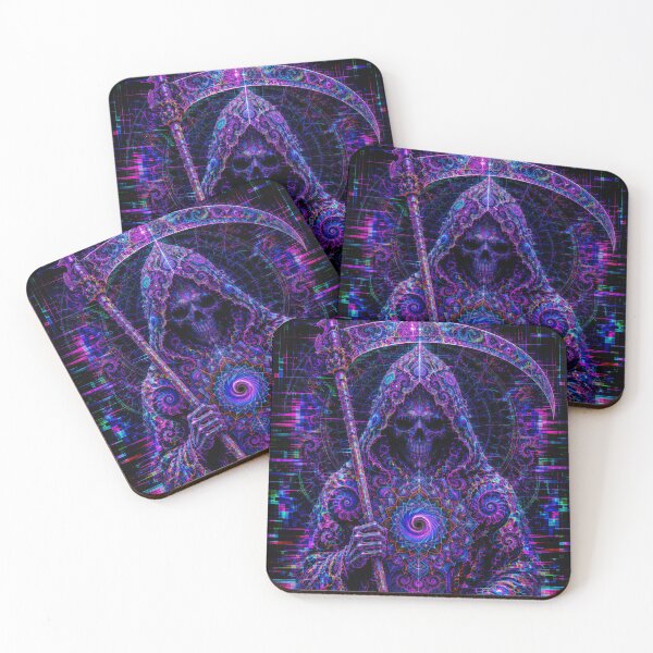 Item preview, Psychedelic Void Grim Reaper - Glitch Art designed and sold by hyperbeast store.