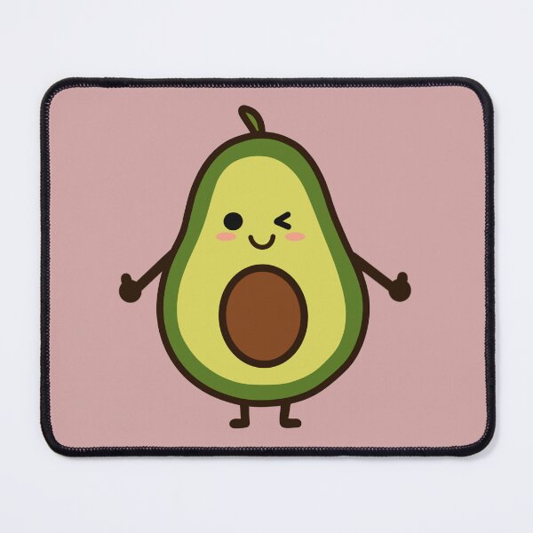Item preview, Cute Winking Avocado Sticker | Kawaii Avocado Character designed and sold by SunCraftStudio.