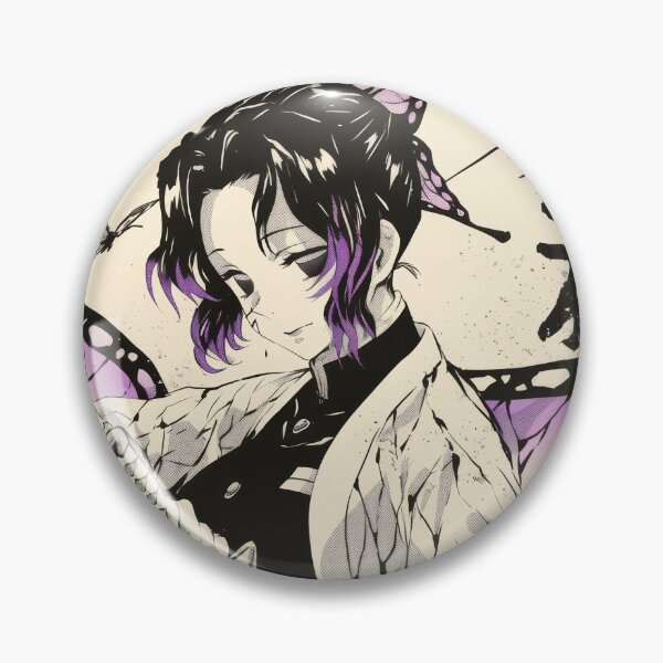 Item preview, Duotone Shinobu Wisteria Purple  designed and sold by AnimeArsenalPrints.