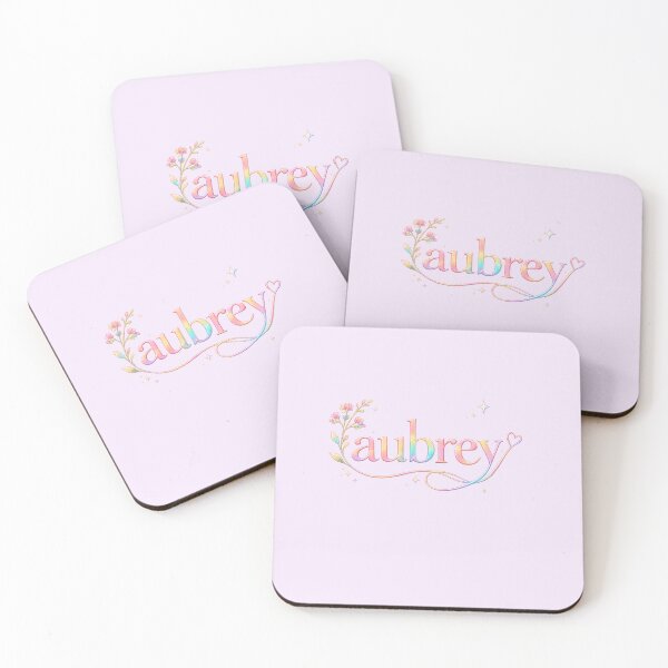 Item preview, Aubrey Name Cute Floral Magic Pastel Aesthetic designed and sold by Dinaelsherkawy.