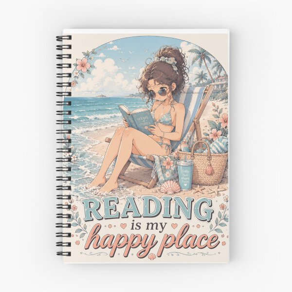 Item preview, Reading Is My Happy Place – Beach Edition designed and sold by PaulKlor.