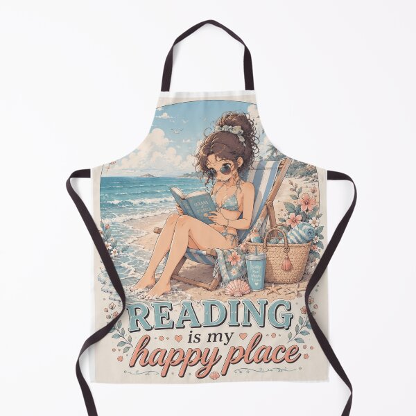 Item preview, Reading Is My Happy Place – Beach Edition designed and sold by PaulKlor.