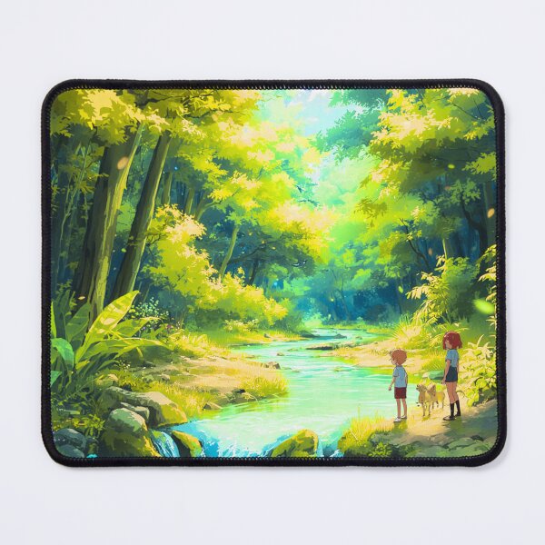Item preview, Magical Forest River Adventure | Dreamy Nature Anime Landscape designed and sold by DervoTeck2767.