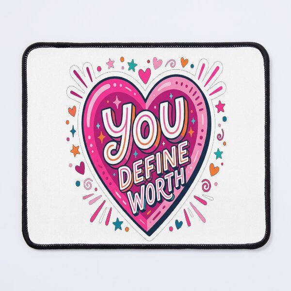 Item preview, You Define Worth Heart Illustration designed and sold by Owcomm.