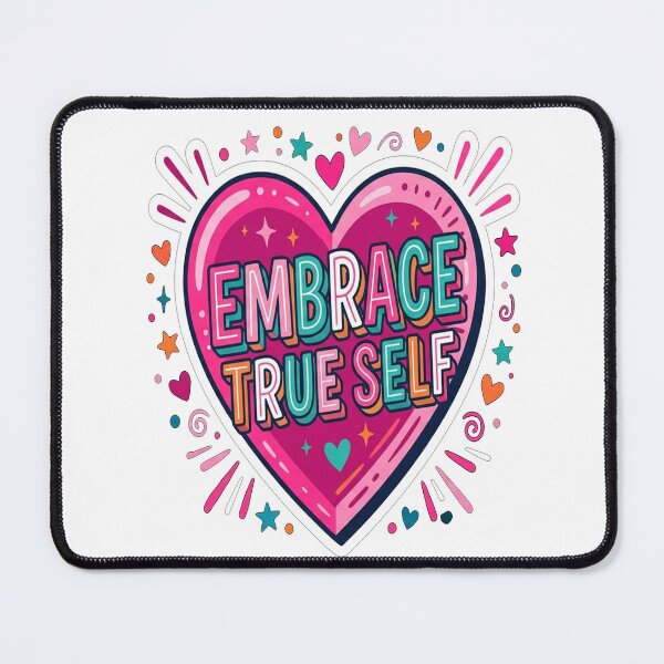 Item preview, Embrace True Self Heart Love Positivity designed and sold by Owcomm.
